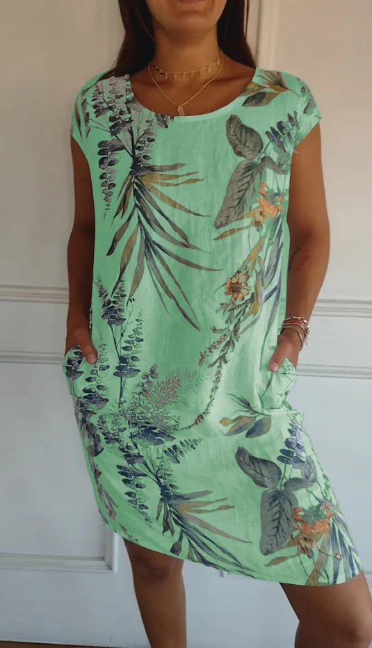 Floral Summer Dress With Pockets