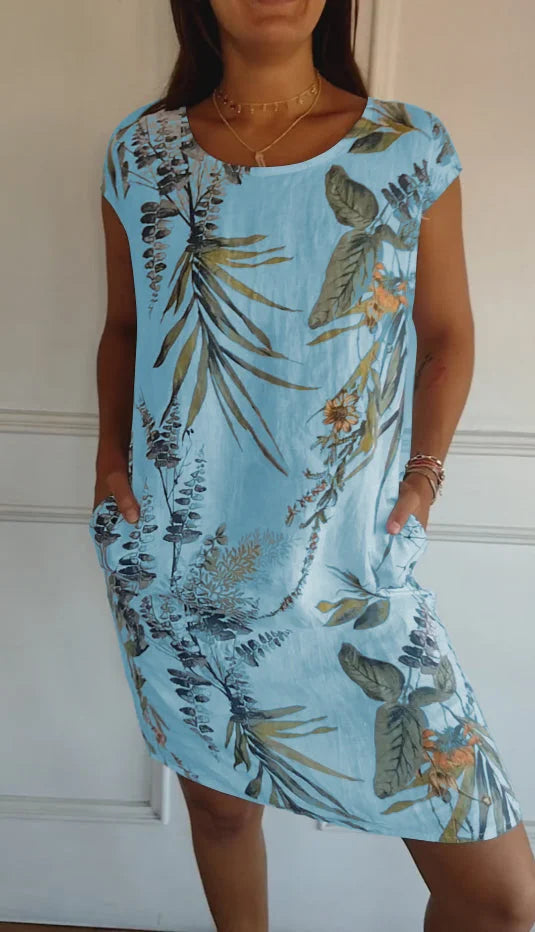 Floral Summer Dress With Pockets