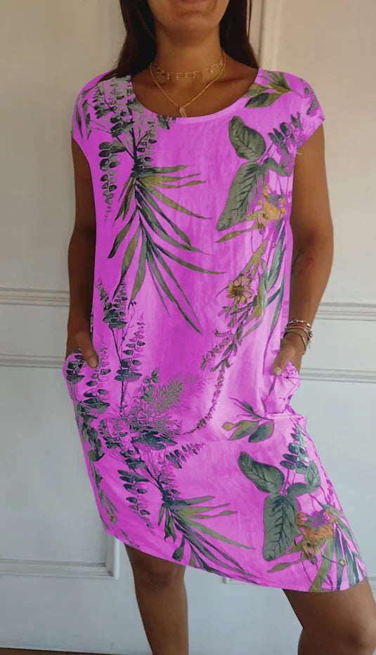 Floral Summer Dress With Pockets