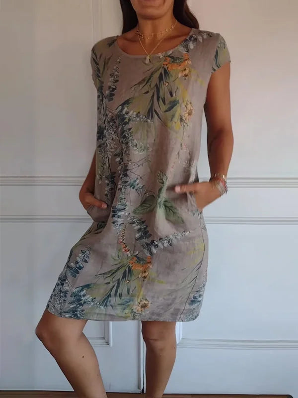 Floral Summer Dress With Pockets