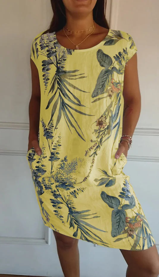 Floral Summer Dress With Pockets