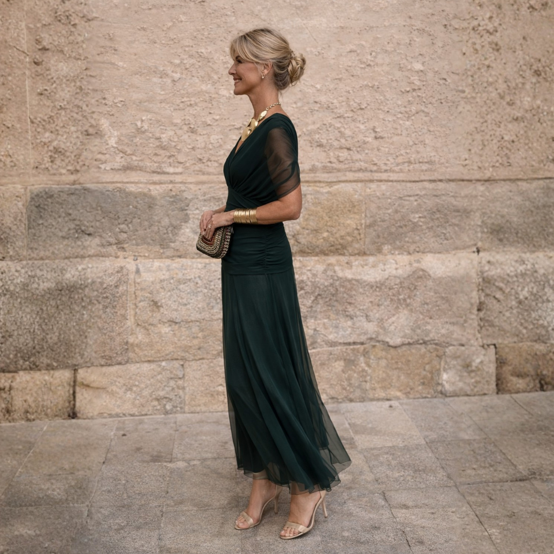 ROSSANA – Off-Shoulder Maxi Dress